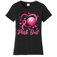 P.I.N.K Out Volleyball Breast Cancer Awareness Women's T-Shirt