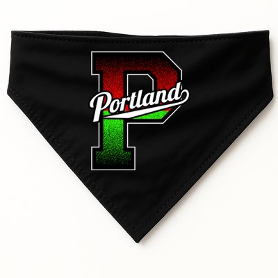 Portland Oregon Vintage Big P USA-Made Doggie Bandana