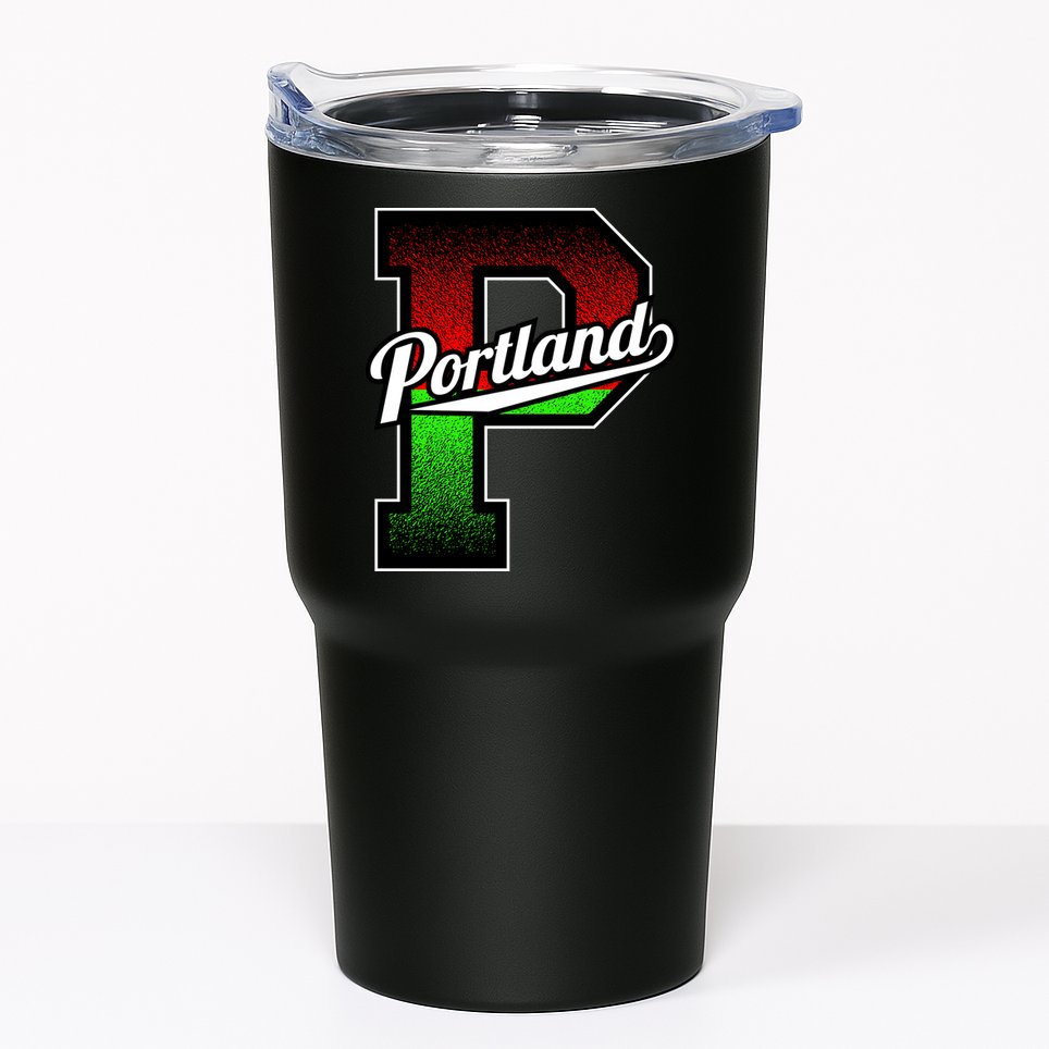 Portland Oregon Vintage Big P Tumbler