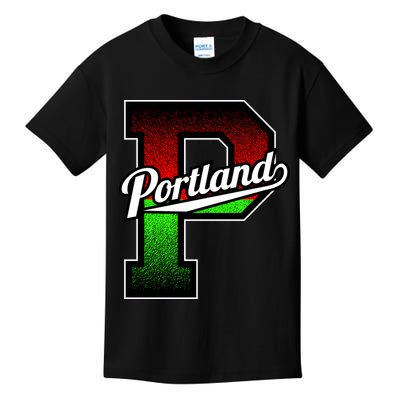 Portland Oregon Vintage Big P Kids T-Shirt