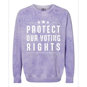 PROTECT OUR VOTING RIGHTS Equality Democracy Civil Rights Premium Colorblast Crewneck Sweatshirt