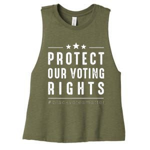 PROTECT OUR VOTING RIGHTS Equality Democracy Civil Rights Premium Women's Racerback Cropped Tank