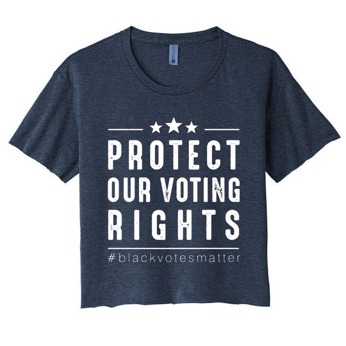 PROTECT OUR VOTING RIGHTS Equality Democracy Civil Rights Premium Women's Crop Top Tee