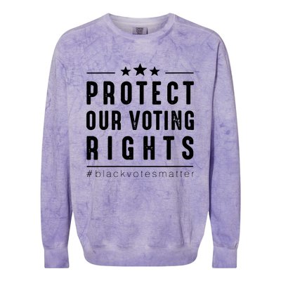 PROTECT OUR VOTING RIGHTS Equality Democracy Civil Rights Premium Colorblast Crewneck Sweatshirt