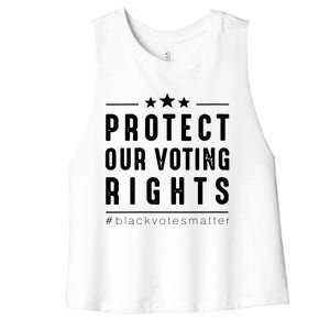 PROTECT OUR VOTING RIGHTS Equality Democracy Civil Rights Premium Women's Racerback Cropped Tank