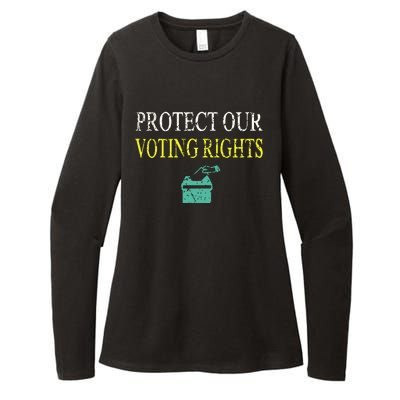 PROTECT OUR VOTING RIGHTS VOTING RIGHTS Womens CVC Long Sleeve Shirt