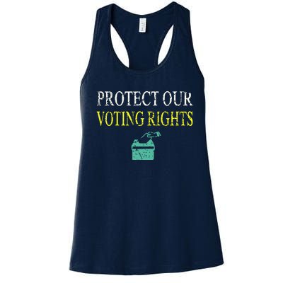 PROTECT OUR VOTING RIGHTS VOTING RIGHTS Women's Racerback Tank