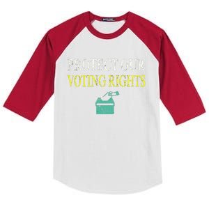 PROTECT OUR VOTING RIGHTS VOTING RIGHTS Kids Colorblock Raglan Jersey