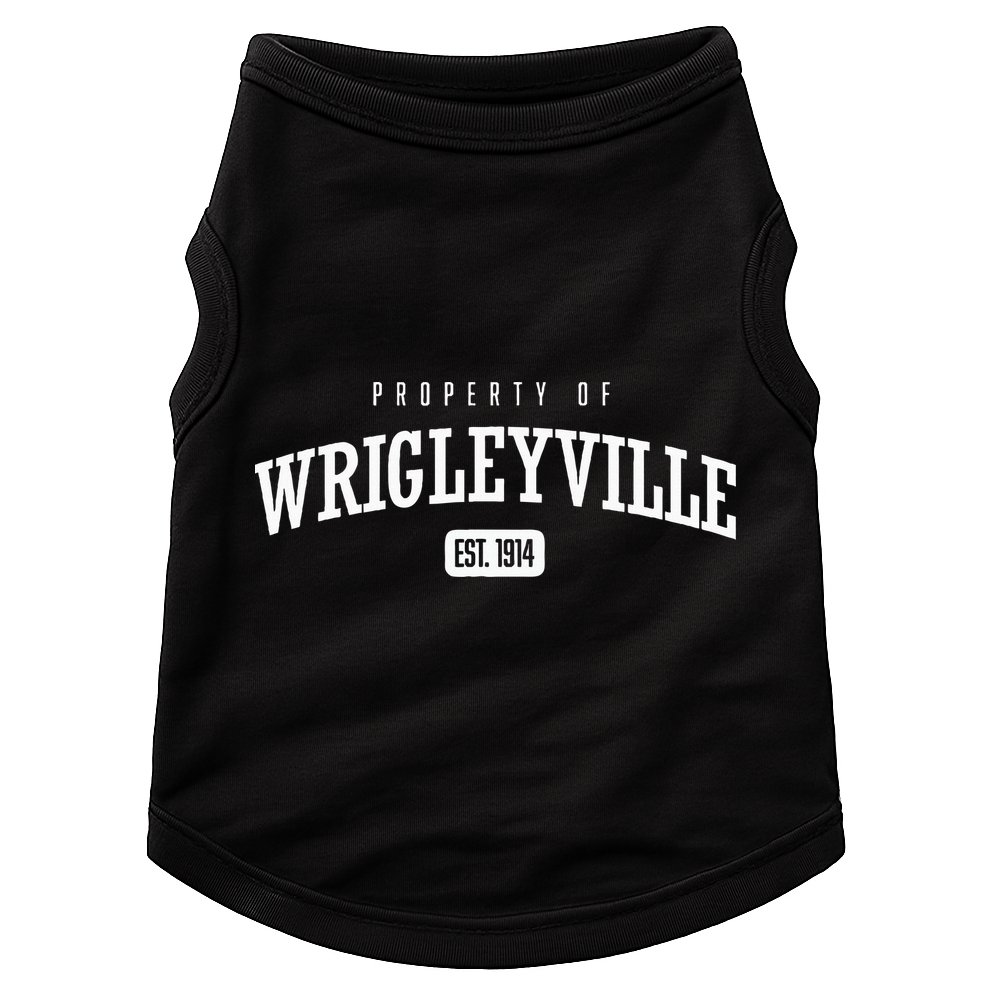 Property Of Wrigleyville Wrigleyville Est. 1914 Doggie Tank