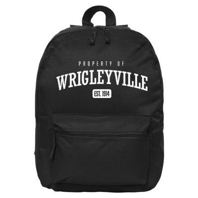 Property Of Wrigleyville Wrigleyville Est. 1914 16 in Basic Backpack
