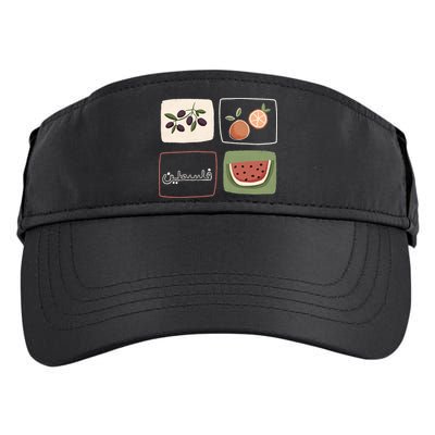 Palestine Olives Watermelon Orange Falasteen Palestinian Adult Drive Performance Visor