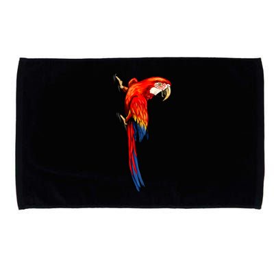 Parrot On Wall Microfiber Hand Towel