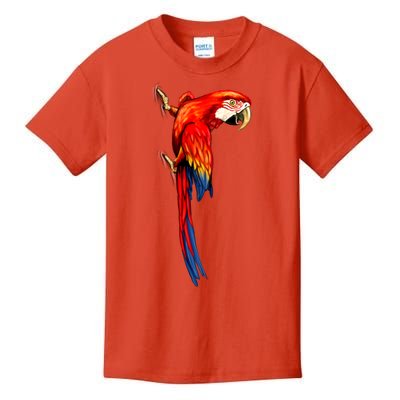 Parrot On Wall Kids T-Shirt