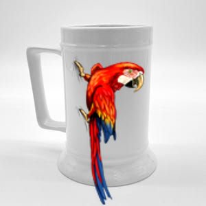 Parrot On Wall Beer Stein