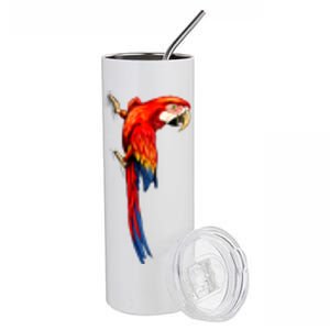 Parrot On Wall Stainless Steel Tumbler