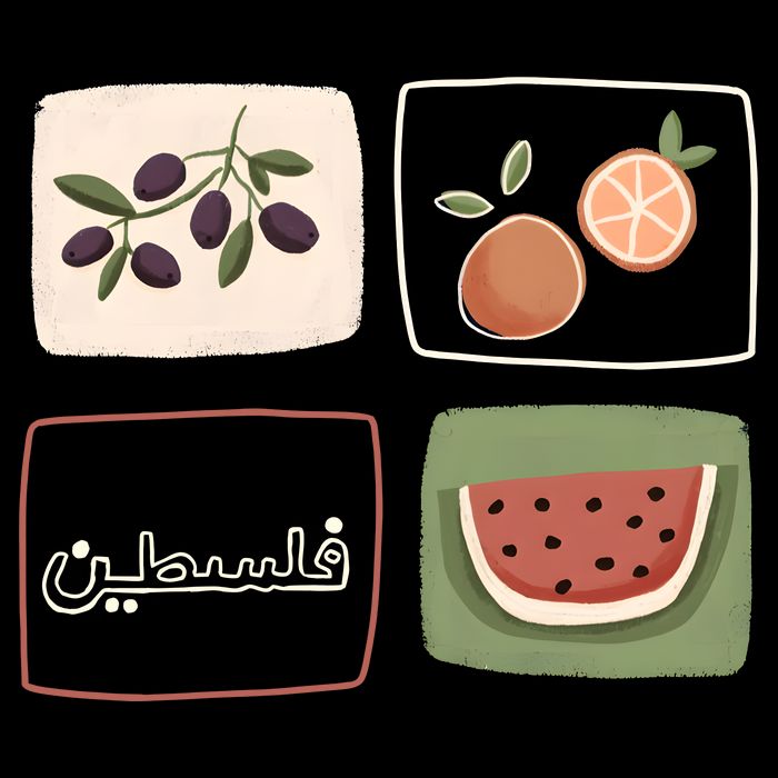 Palestine Olives Watermelon Orange Falasteen Palestinian Backpack