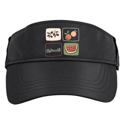 Palestine Olives Watermelon Orange Falasteen Palestinian Adult Drive Performance Visor