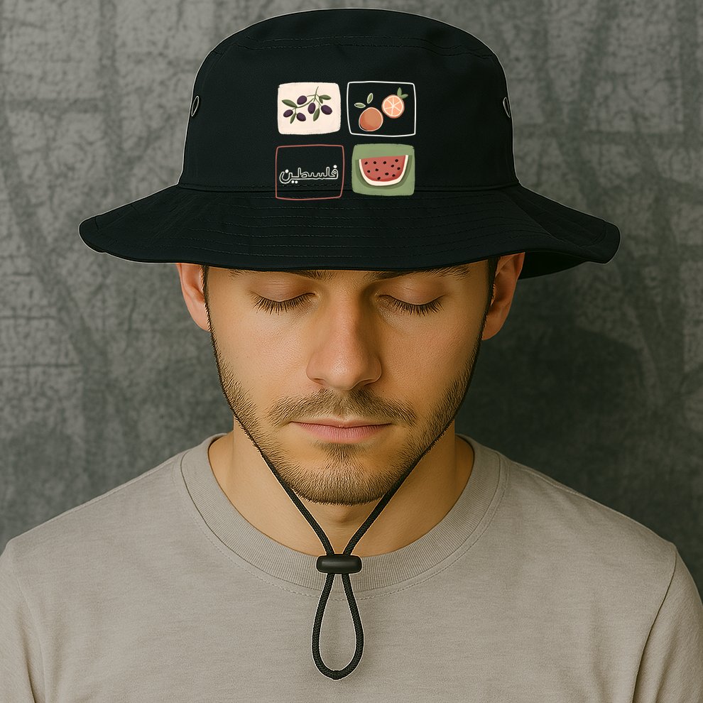 Palestine Olives Watermelon Orange Falasteen Palestinian Bucket Hat