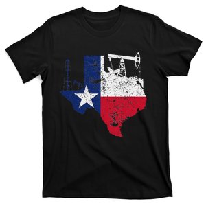 Patriotic Oilfield Worker Oilman Oil Rig Drilling Texas T-Shirt