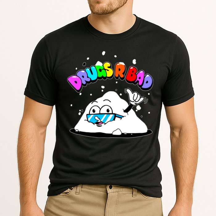 Powder Aint Cool Drugs Are Bad Cooling Performance Crew T-Shirt
