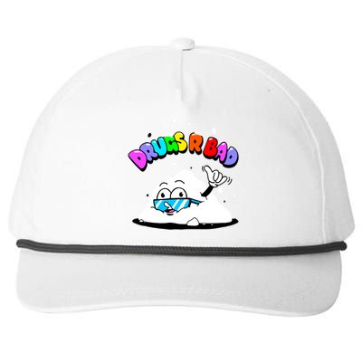 Powder Aint Cool Drugs Are Bad Snapback Five-Panel Rope Hat