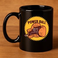 Power Ball Boxing Glove 11oz C Handle Ceramic Mug