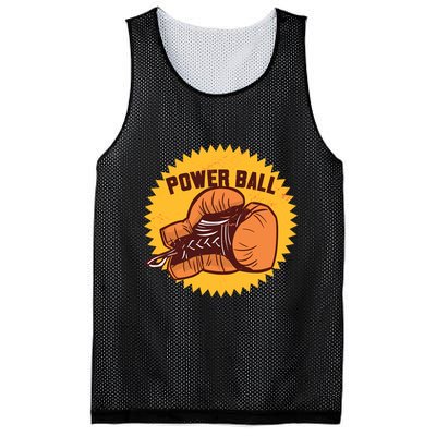 Power Ball Boxing Glove Mesh Reversible Basketball Jersey Tank