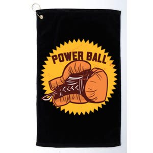 Power Ball Boxing Glove Platinum Collection Golf Towel