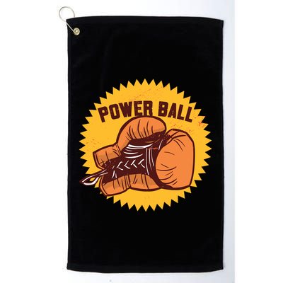 Power Ball Boxing Glove Golf Towel