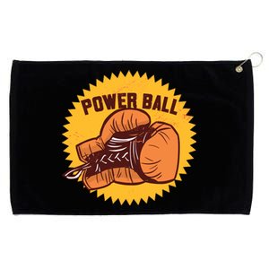 Power Ball Boxing Glove Grommeted Golf Towel