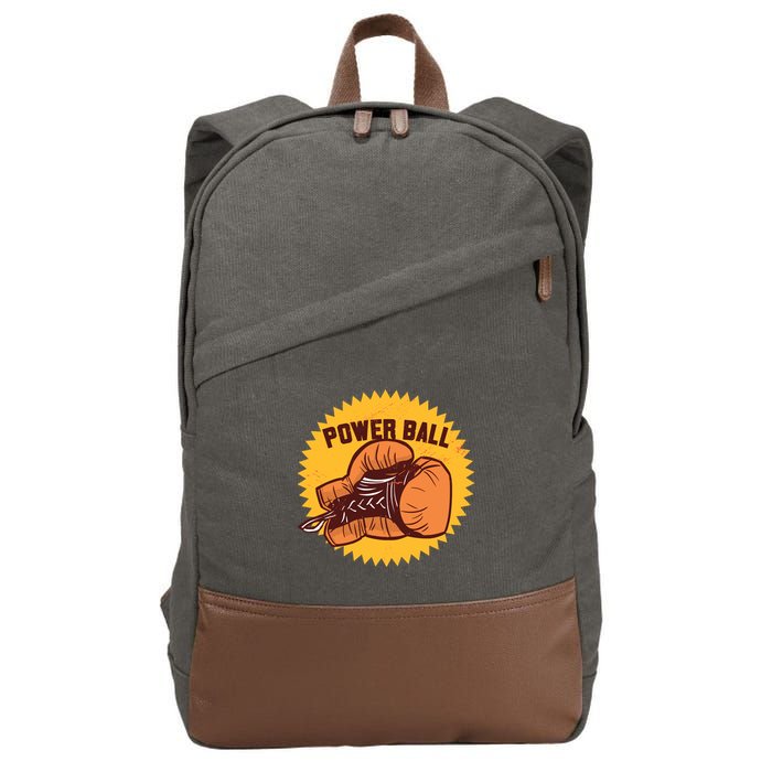 Power Ball Boxing Glove Cotton Canvas Backpack