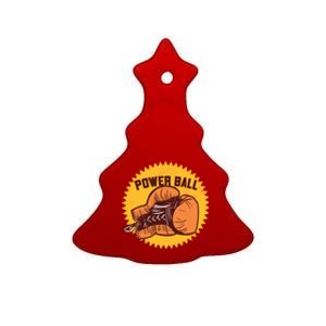 Power Ball Boxing Glove Ceramic Tree Ornament