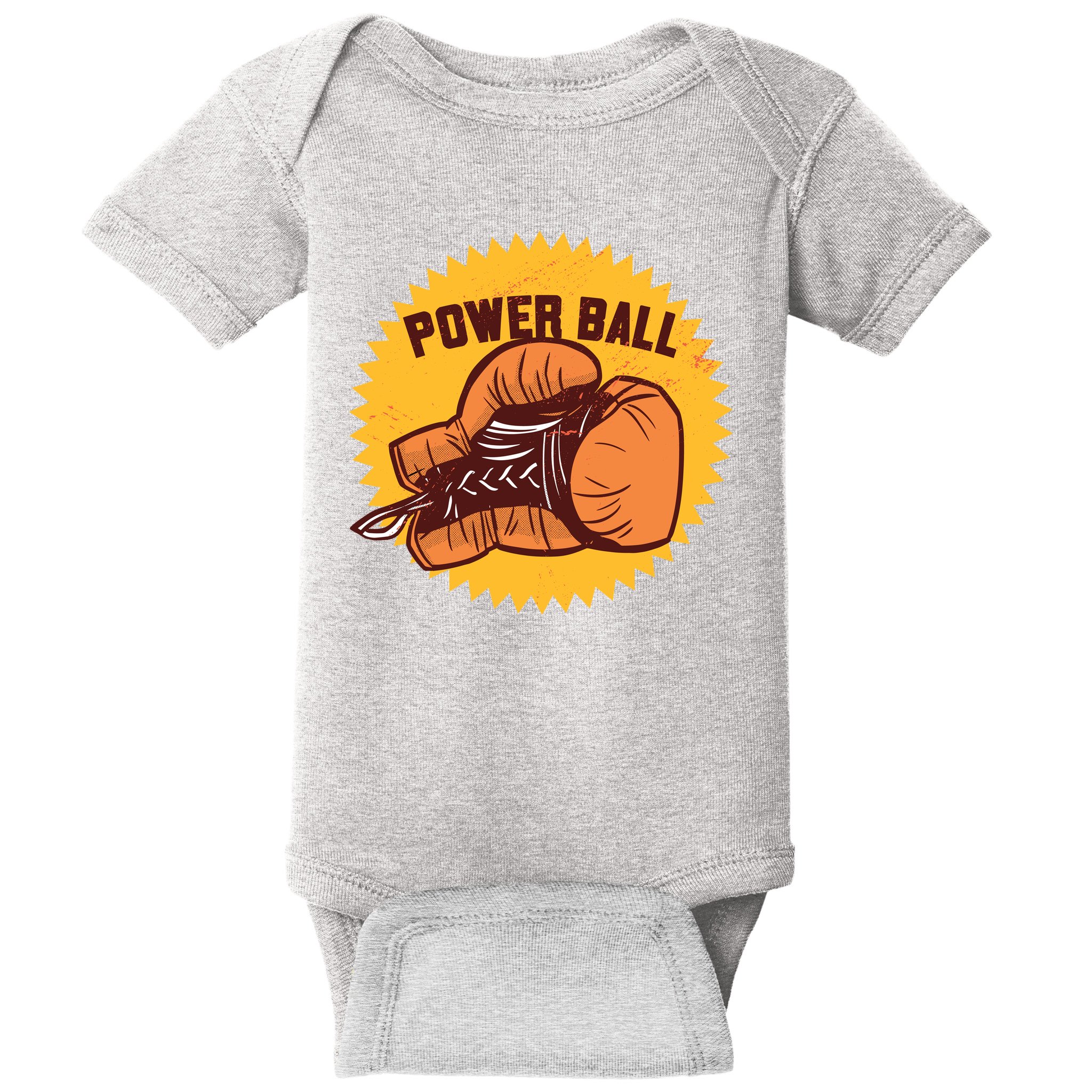 Power Ball Boxing Glove Baby Bodysuit