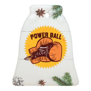 Power Ball Boxing Glove Ceramic Bell Ornament