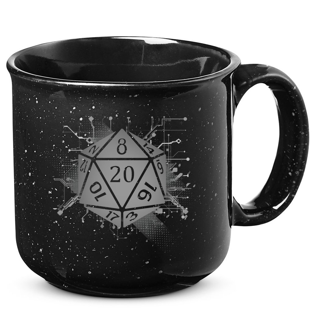 Power D20 Graphic 15oz Campfire Ceramic Mug