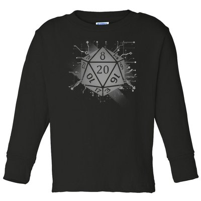 Power D20 Graphic Toddler Long Sleeve Shirt