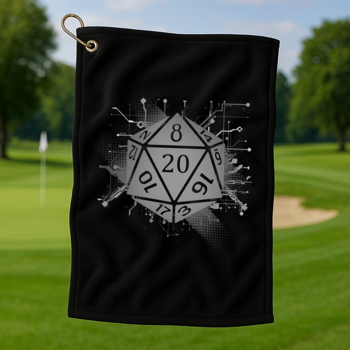 Power D20 Graphic Golf Towel