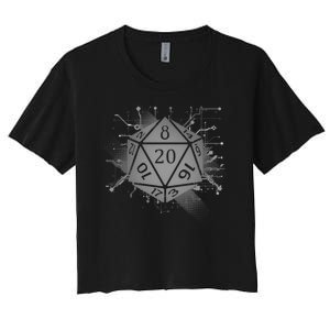 Power D20 Graphic Women's Crop Top Tee