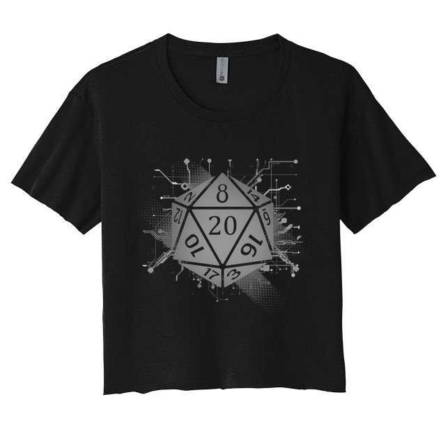 Power D20 Graphic Crop Top