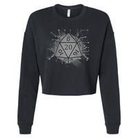 Power D20 Graphic Cropped Pullover Crew
