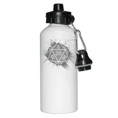 Power D20 Graphic Aluminum Water Bottle