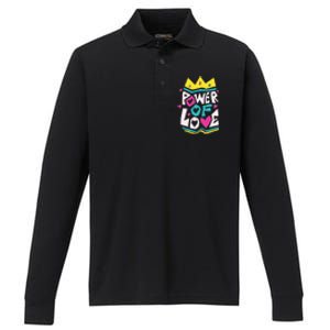 Power Of Love Performance Long Sleeve Polo