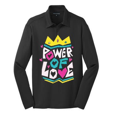 Power Of Love Silk Touch Performance Long Sleeve Polo