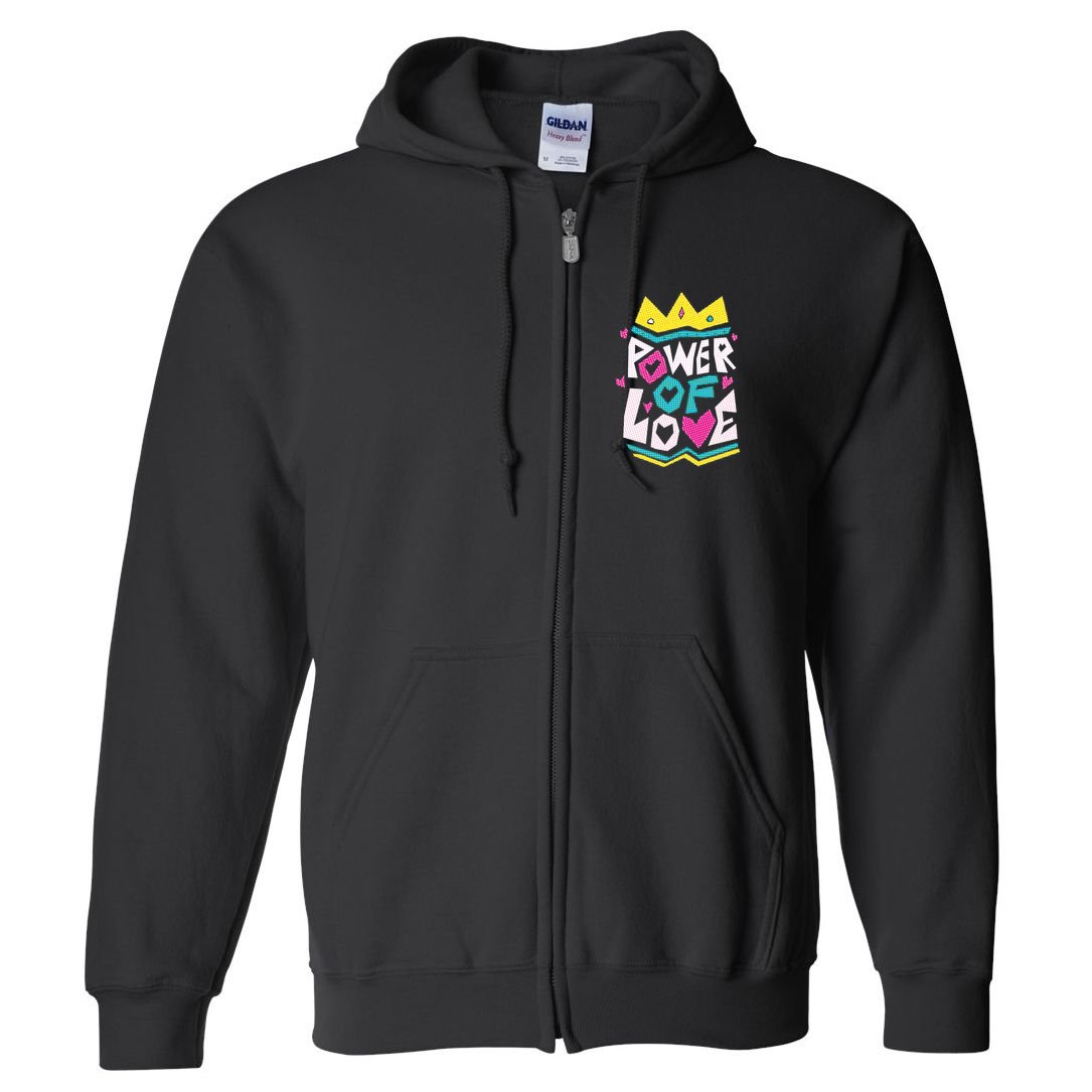 Power Of Love Full Zip Hoodie