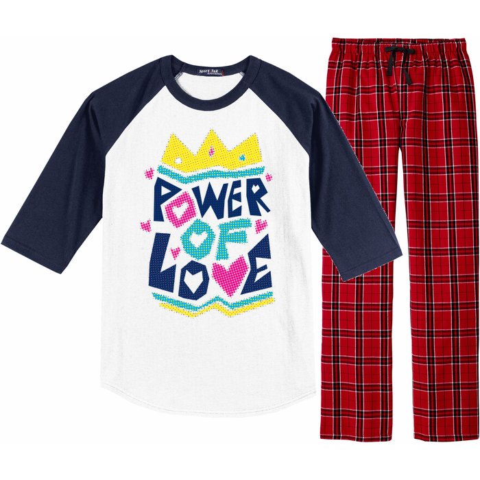 Power Of Love Raglan Sleeve Pajama Set