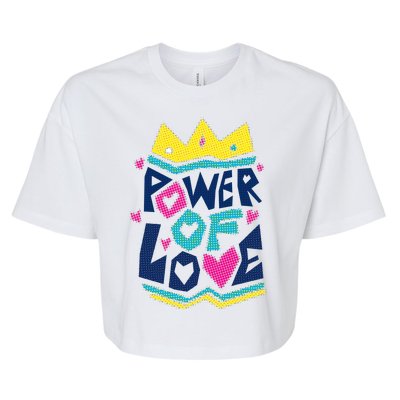 Power Of Love Bella+Canvas Jersey Crop Tee