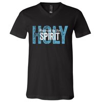 Powered By The Holy Spirit V-Neck T-Shirt