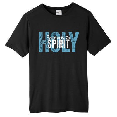 Powered By The Holy Spirit Tall Fusion ChromaSoft Performance T-Shirt