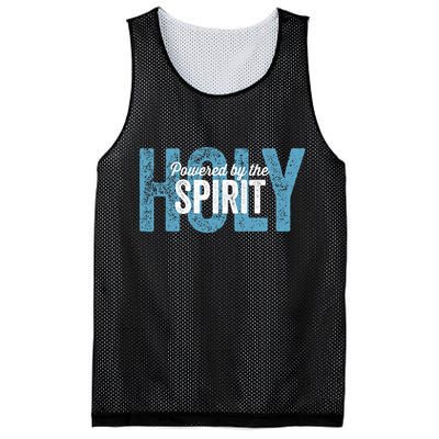 Powered By The Holy Spirit Mesh Reversible Basketball Jersey Tank