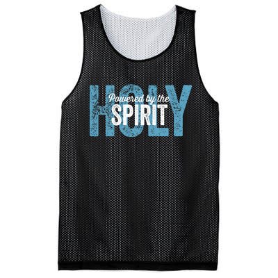 Powered By The Holy Spirit Mesh Reversible Basketball Jersey Tank